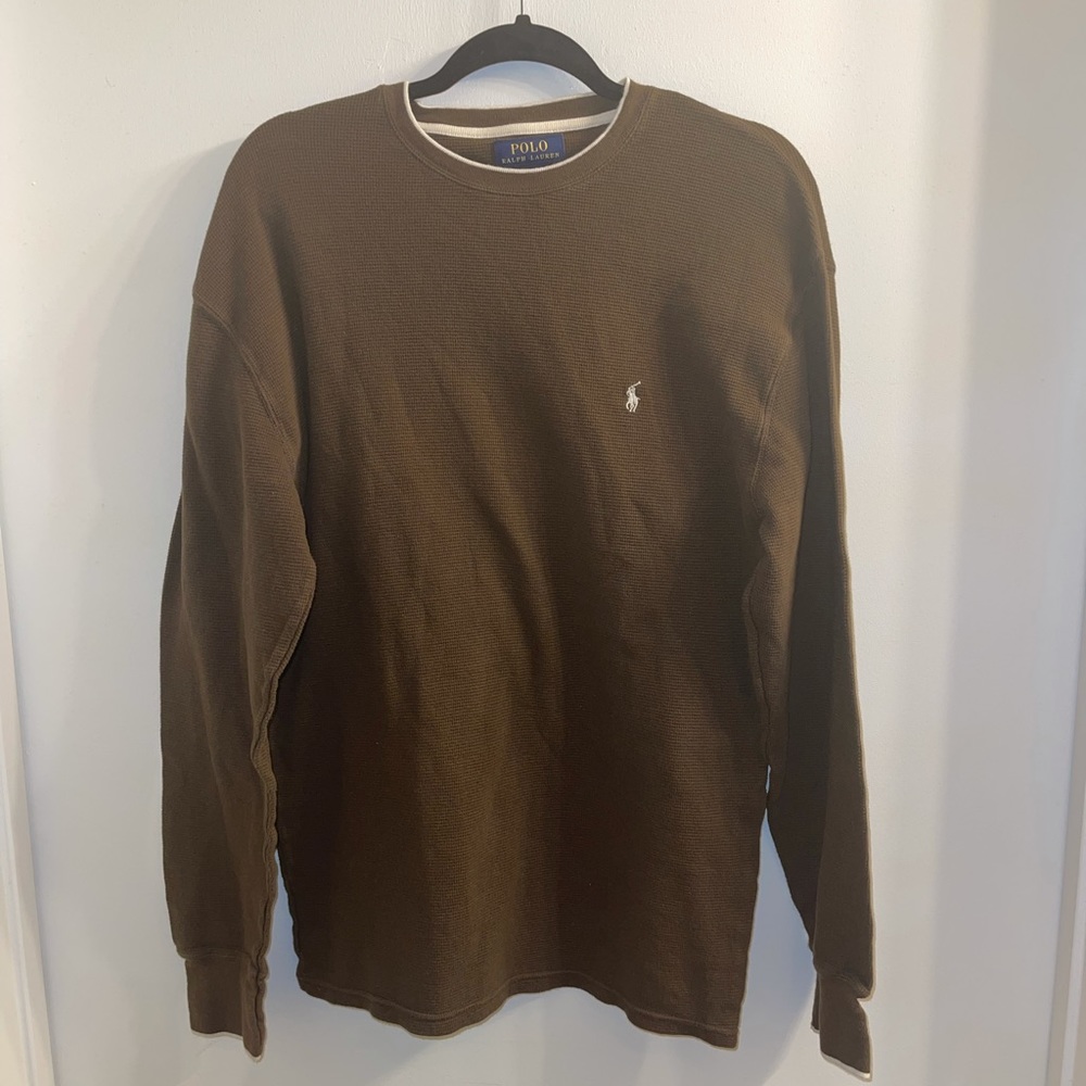 Polo Knit Thermal Long Sleeve